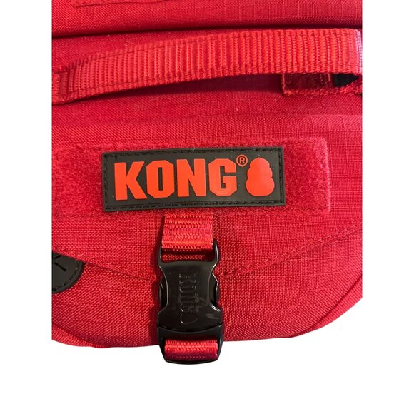 Kong Strongest Tactical Vest Harness Dogs Pets Red Ultra Durable Size Small NWT - Picture 2 of 6